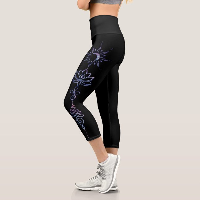 Unalome Group 1 Capri Leggings (Left)