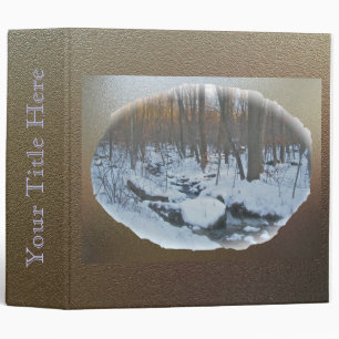 Unami Creek Feeder Stream in Snow Binder