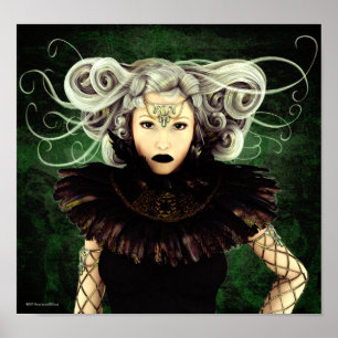 Unamused Gothic Artwork Poster