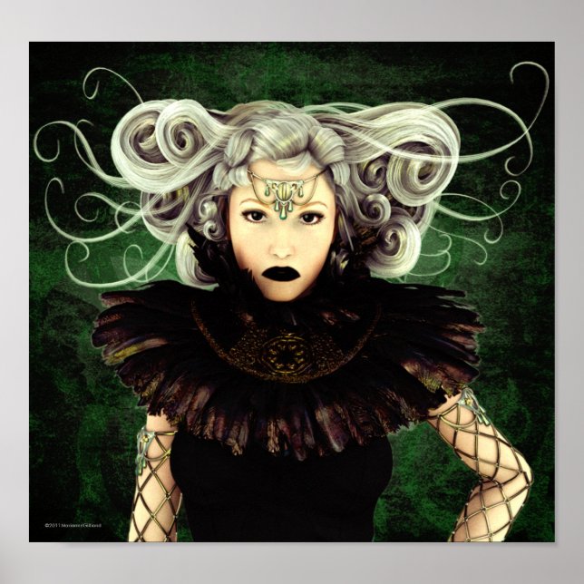 Unamused Gothic Artwork Poster (Front)