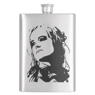 Unamused Hip Flask