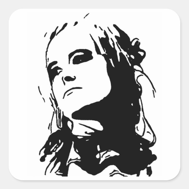 Unamused Square Sticker (Front)