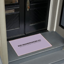 Unannounced Visitor Door Mat
