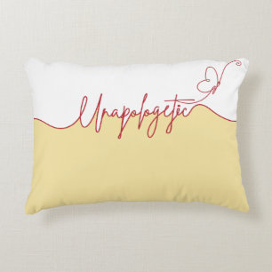 Unapologetic Bold Feminine Statement Accent Pillow