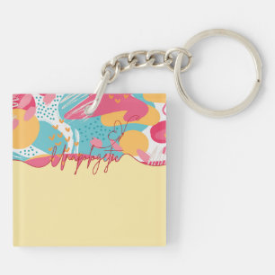 Unapologetic Bold Feminine Statement Keychain