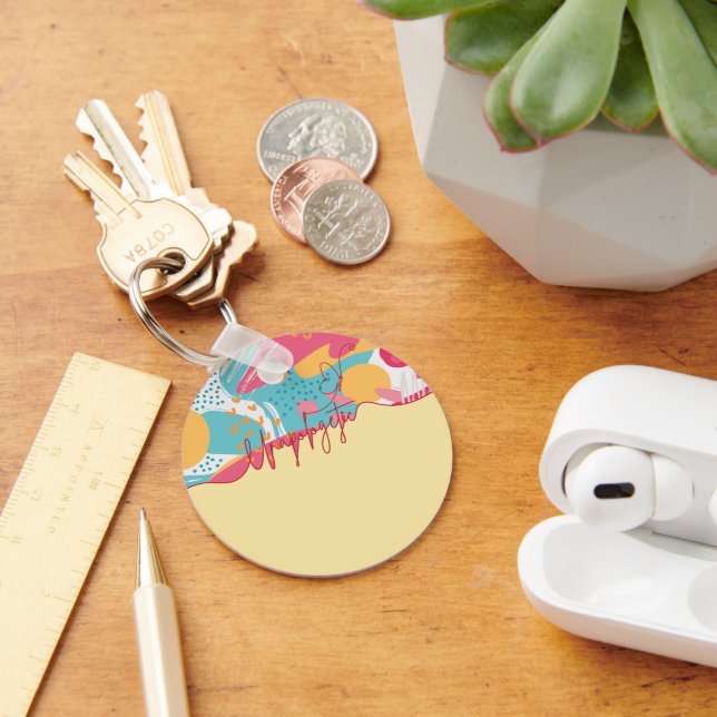 Unapologetic Bold Feminine Statement Keychain (Desk)