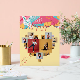 Unapologetic Personalized Feminine Photo Collage  Acrylic Sign