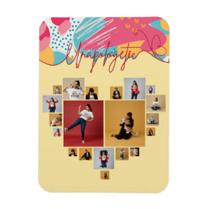 Unapologetic Personalized Feminine Photo Collage  Magnet