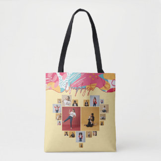 Unapologetic Personalized Feminine Photo Collage Tote Bag