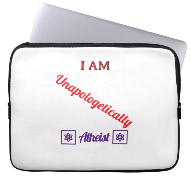 Unapologetically Atheist Laptop Sleeve (Front)