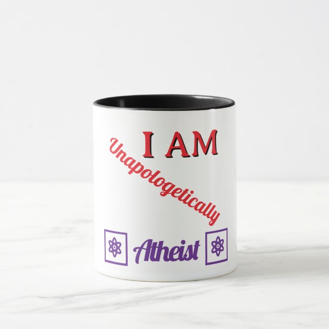 Unapologetically Atheist Mug (Center)