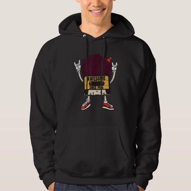 Unapologetically black awesome since 1986 african  hoodie (Front)