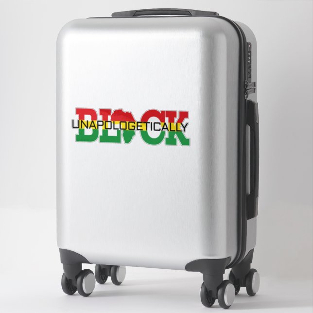 Unapologetically Black  Sticker (Suitcase)