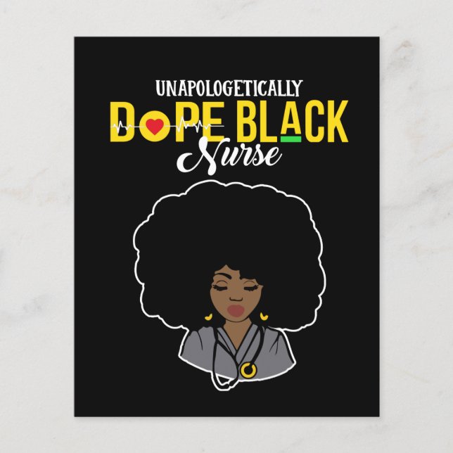 Unapologetically Dope Black Nurse (Front)