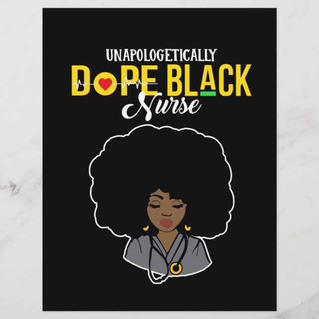 Unapologetically Dope Black Nurse Letterhead (Front)