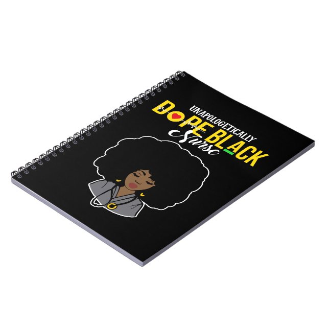 Unapologetically Dope Black Nurse Notebook (Left Side)