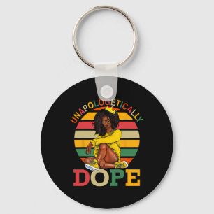 Unapologetically Drug Afro Black History Month Mel Keychain