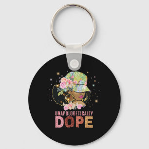 Unapologetically Drug Black History Month African Keychain