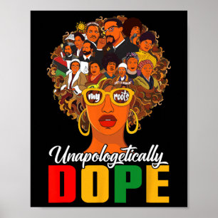 Unapologetically Drug Black Queen Black History Mo Poster