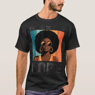 Unapologetically Retro Afro Black Woman T-Shirt