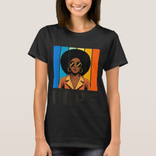 Unapologetically Retro Afro Woman Black Pride T-Shirt