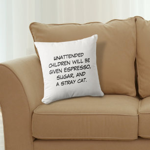 Unattended Children Throw Pillow