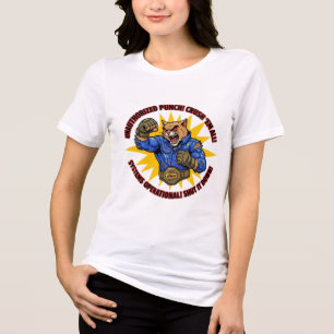 Unauthorized Punch Crush Em All Wildcat T-Shirt Tri-Blend Shirt
