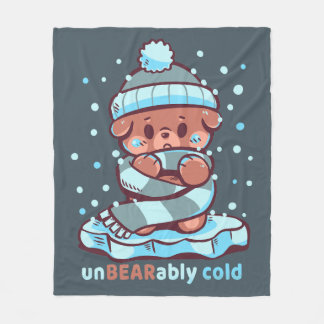 Unbearably Cold Fleece Blanket