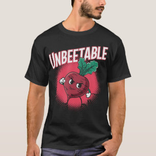 Unbeetable Funny Beet Vegan Pun Beetroot Vegetable T-Shirt