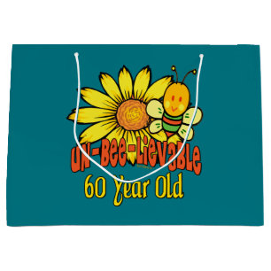 Unbelievable 60th Birthday Gift Large Gift Bag