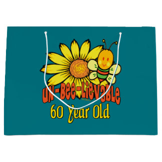 Unbelievable 60th Birthday Gift Large Gift Bag