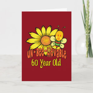 Unbelievable 60th Birthday Gifts Card