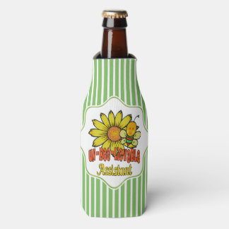 Unbelievable Assistant Sunflowers and Bees Bottle Cooler