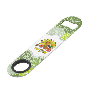 Unbelievable Best Friend Sunflowers and Bees Bar Key