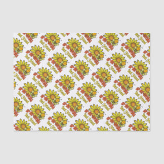 Unbelievable Best Friend Sunflowers and Bees Tissue Paper