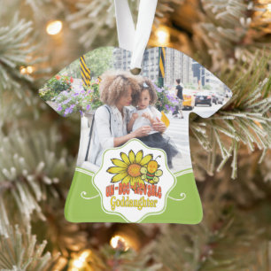 Unbelievable Goddaughter Sunflowers and Bees Ornament