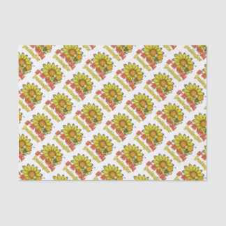 Unbelievable Granddaughter Sunflowers and Bees Tissue Paper