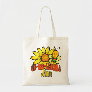 Unbelievable Mom Sunflowers and Bee Tote Bag