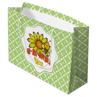 Unbelievable Mom Sunflowers Large Gift Bag