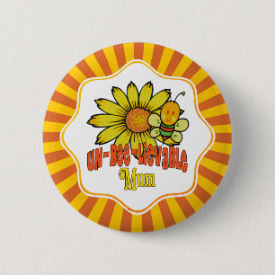 Unbelievable Mum Sunflowers 2 Inch Round Button
