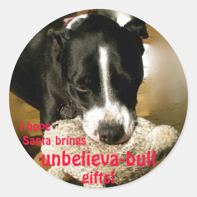 UnbelievaBULL Christmas stickers (Front)