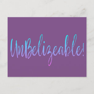 UnBelizeable! postcard