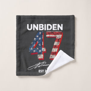 Unbiden 47 Trump Est. 2025 4th Of July Wash Cloth