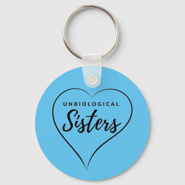 Unbiological Sisters Best Friend Girls Soronity Keychain (Front)