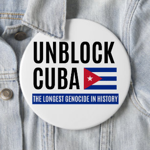 Unblock Cuba 6 Inch Round Button