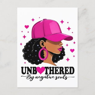 Unbothered by Negavitve Souls Juneteenth Black Holiday Postcard