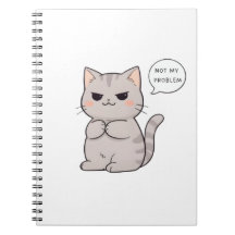 Unbothered Cat "Not My Problem" Funny Design
