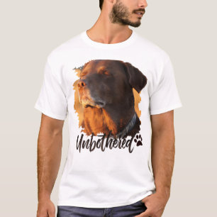 Unbothered Golden Hour Dog – Premium Minimalist  T-Shirt