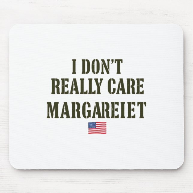 Unbothered Margaret Statement Tee Sticker  Mouse Pad (Front)