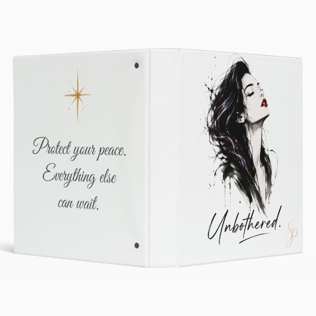 Unbothered. Personalized Statement Binder | Avery® (Background)